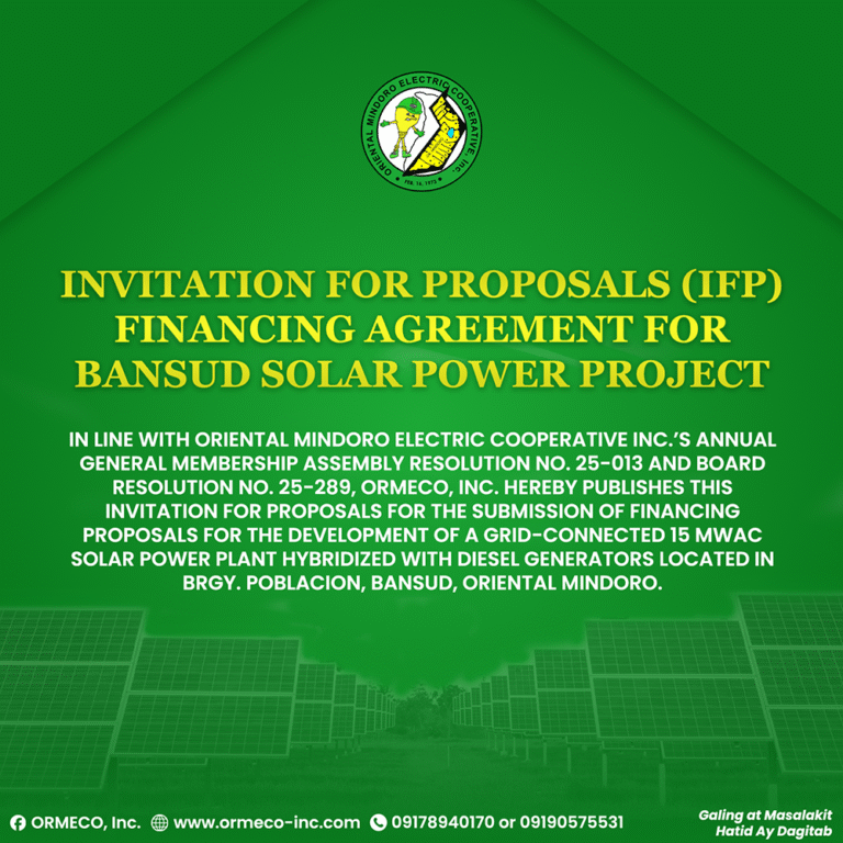 FINANCING AGREEMENT FOR BANSUD SOLAR POWER PROJECT